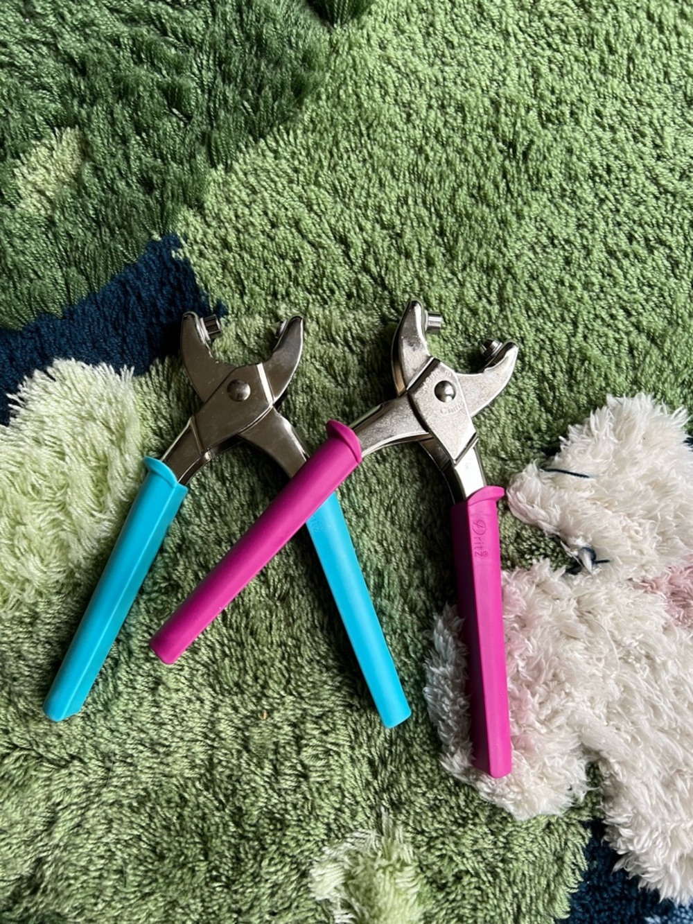 Pair of Grommet Setting and Hole Punch Pliers